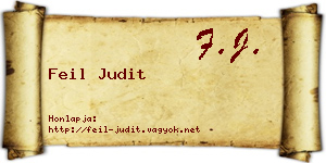 Feil Judit névjegykártya