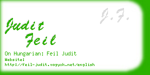 judit feil business card